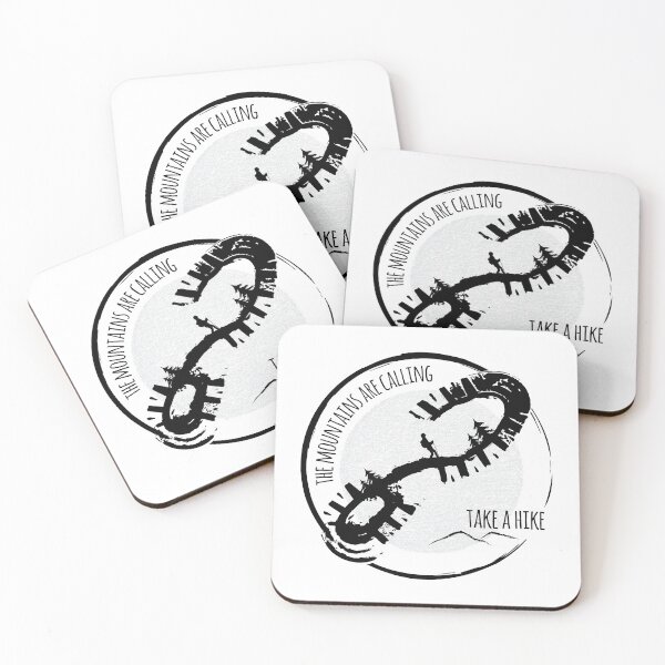 Item preview, The Mountains Are Calling Hiking - BW 01 designed and sold by serenaking.
