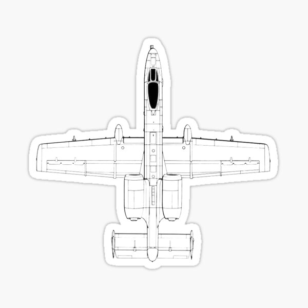 Item preview, A-10 Warthog Sticker designed and sold by onyxember.