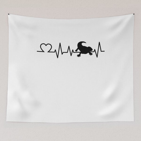Item preview, Bearded Dragon Heartbeat Lizard Owner Gift designed and sold by madgrfx.