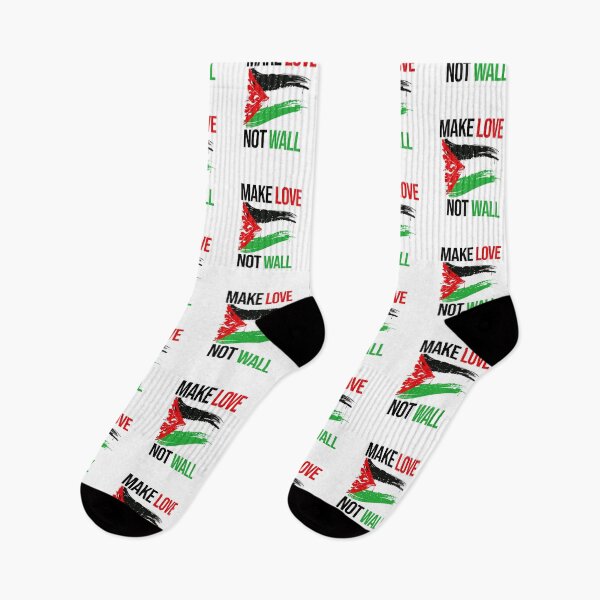 Item preview, Free Palestine - Make Love Not Wall designed and sold by w1ckerman.