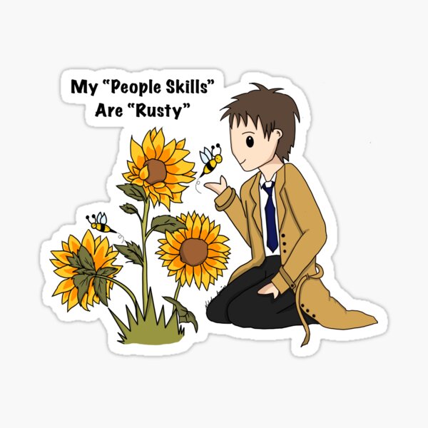 Item preview, Castiel - My "People Skills" are "Rusty" designed and sold by natz162.