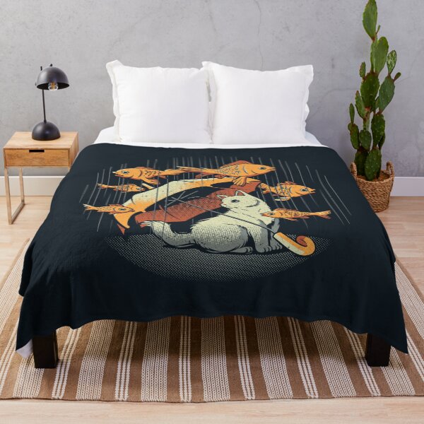 Item preview, A Day In A Cat's Life Golden Fish In The Rain designed and sold by Tobe Fonseca®.
