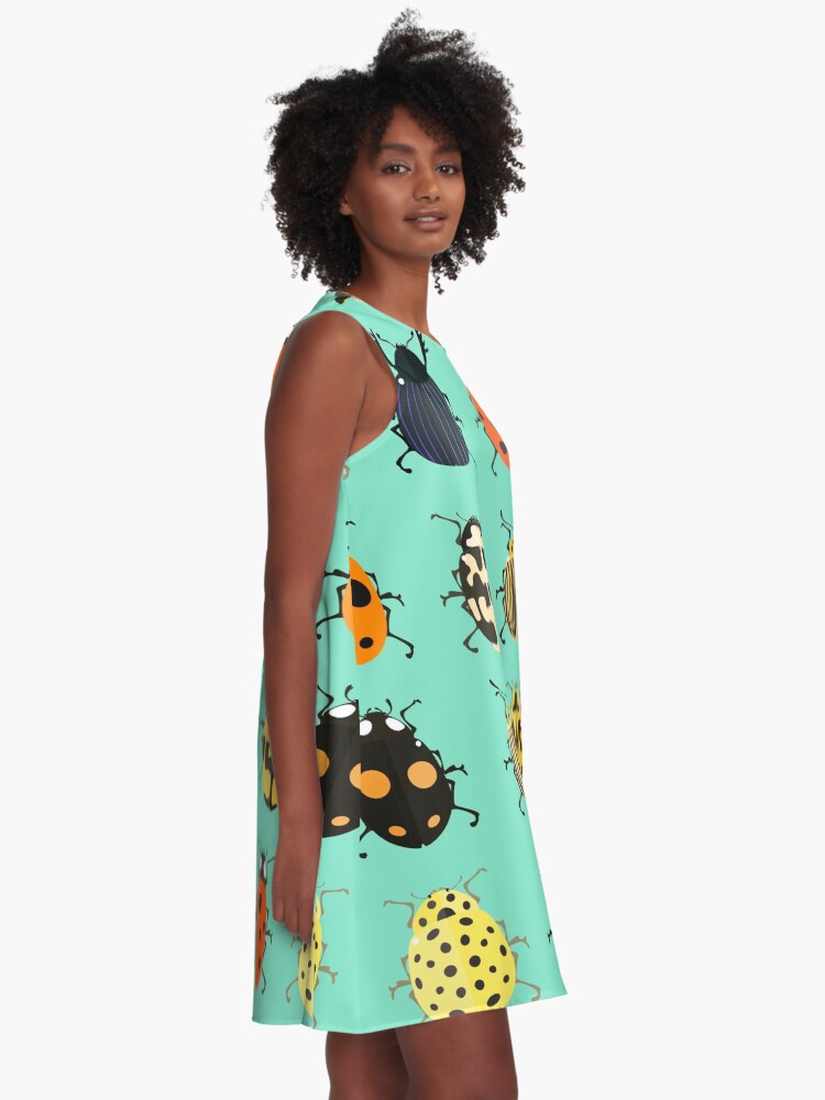 Alternate view of Insects. A-Line Dress