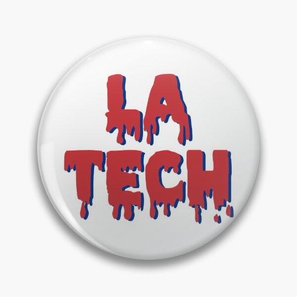 PlushIvy Louisiana Tech Keychain, La Tech Bulldogs, Stainless Steel Keyring, La Tech Purse Clips