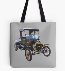 1914 Model T Ford Antique Car Tote Bag