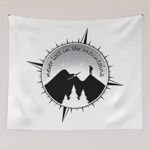 Item preview, Never Lost In The Mountains - BW 02 designed and sold by serenaking.