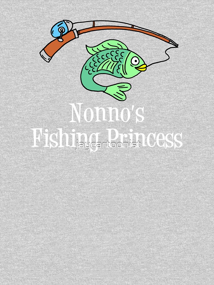 Nonno's Fishing Princess Cartoon Fish For Child Baby One-Piece for Sale by  jaycartoonist