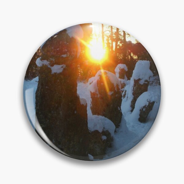 Item preview, Midwinter Sunset at a Stone Circle in Snow designed and sold by Bladup.