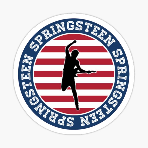 Bruce Springsteen Flag Logo Sticker