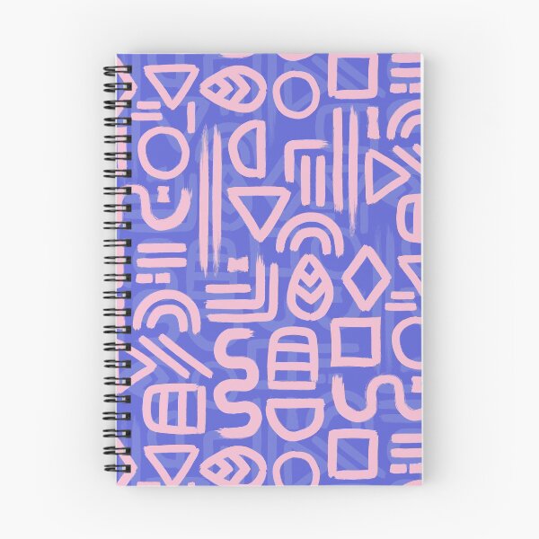 Item preview, Shapes and Glyphs - bold brushstroke abstract in pink and blue designed and sold by misentangled.