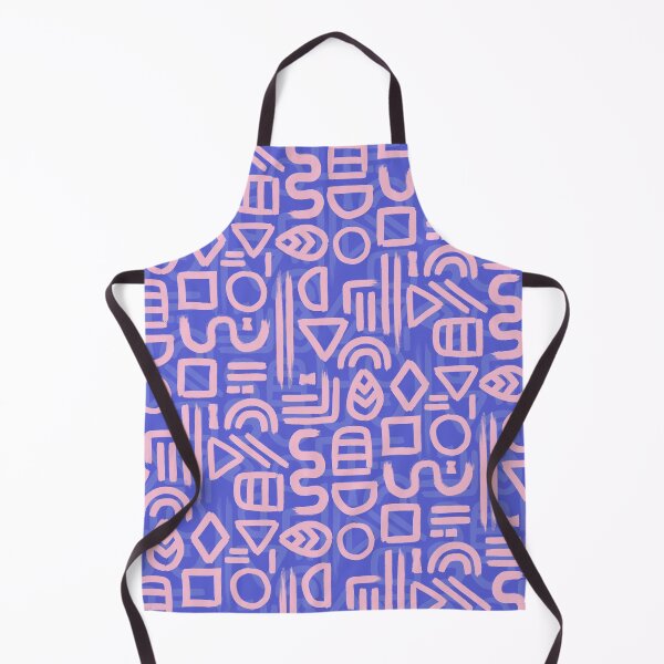 Item preview, Shapes and Glyphs - bold brushstroke abstract in pink and blue designed and sold by misentangled.