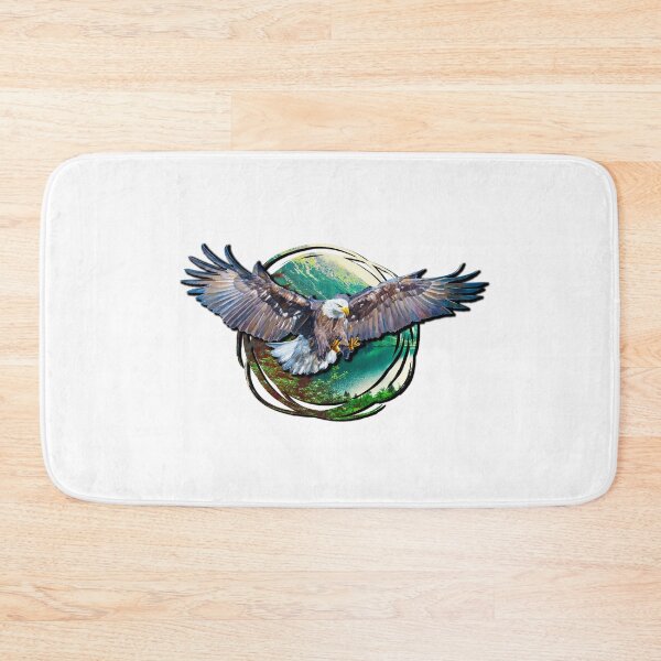 Item preview, Eagle eagle adventure nature forest wilderness mountains lake designed and sold by BullDesignsShop.