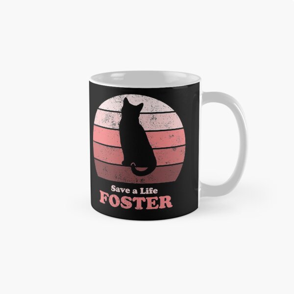 Item preview, Foster Cat Retro Sunset Pink designed and sold by MSwiftDesigns.
