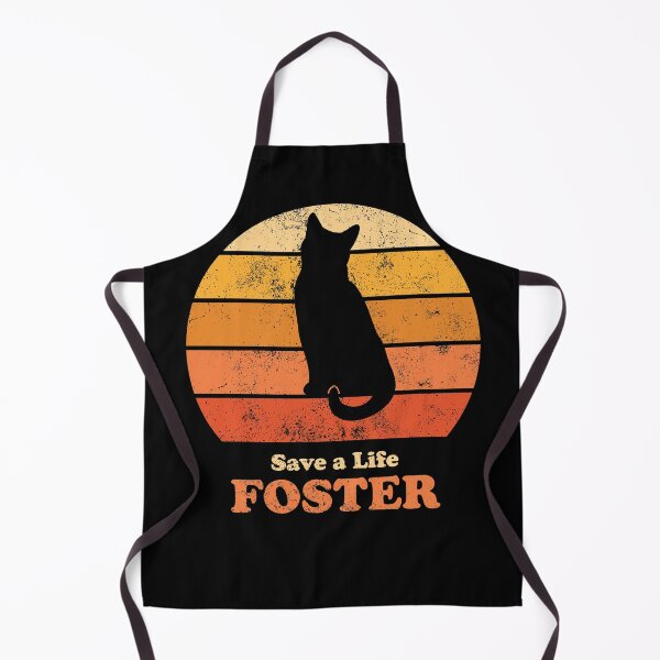 Item preview, Foster Cat Retro Sunset Orange designed and sold by MSwiftDesigns.