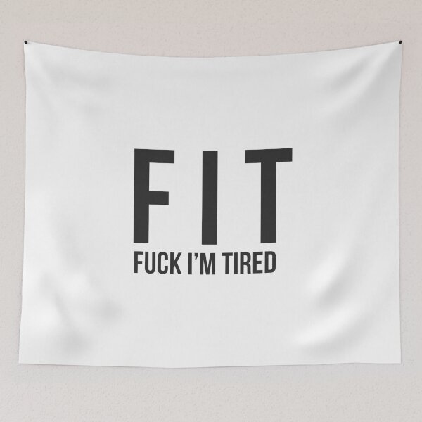 Item preview, Fit be fit aerobic fuck I am tired  designed and sold by Tropical Blood.