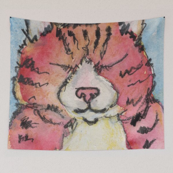 Item preview, Sleepy Tiger Kitty designed and sold by MeadowView.