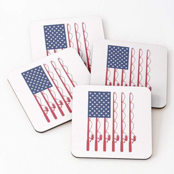 Item preview, Fathers Day Fishing flag Funny Dad Fishing USA American flag designed and sold by clothesy7.