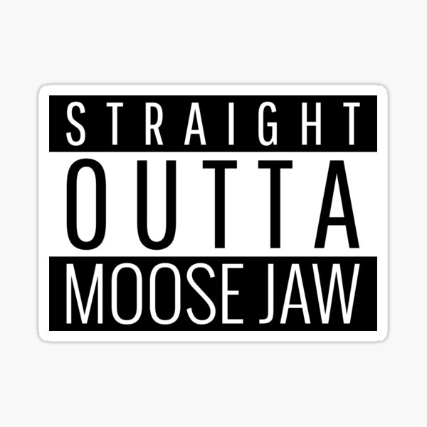 Moose Jaw Canucks Vintage Hockey Logo' Sticker