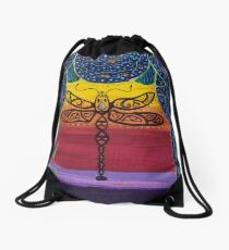 Redreaming Dragonfly Drawstring Bag