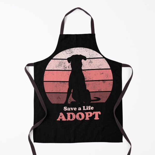 Artikelvorschau, Adoptiere einen Hund Retro Sonnenuntergang Pink entworfen und verkauft von MSwiftDesigns.