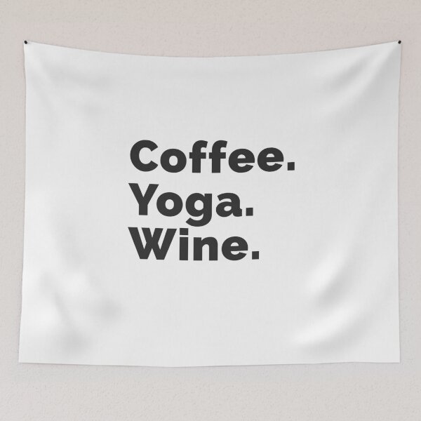Item preview, Yoga cardio yoga coffee wine yoga lover  designed and sold by Tropical Blood.