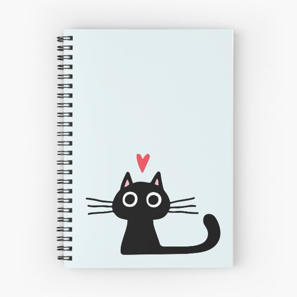 Item preview, Cute Black Cat with Heart | Kitten Valentine designed and sold by Jenn Inashvili.