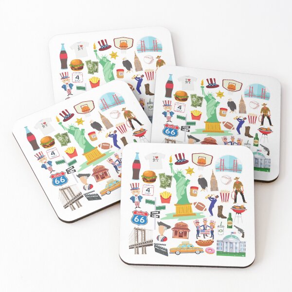 Item preview, USA Travel Icons designed and sold by FancyPlanet.