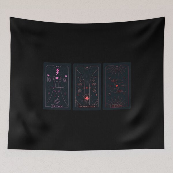 Item preview, Tarot Cards Astrology Divination - Black, Pink and Red designed and sold by sophiedziovalas.