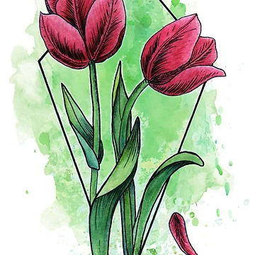 Artwork thumbnail, Red Tulips by InBloomInk