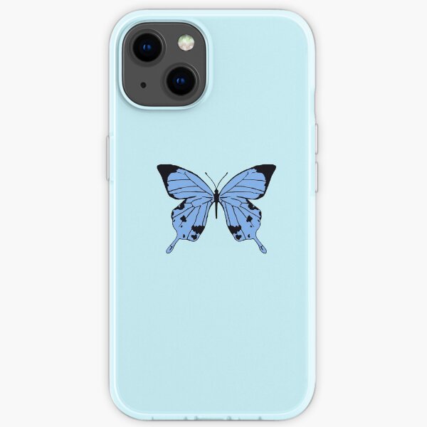 Papillon bleu Coque souple iPhone