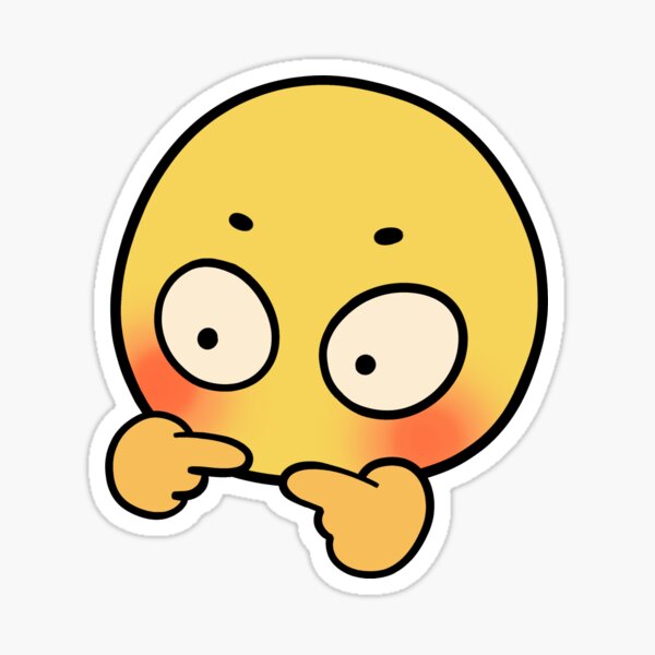 "uwu pointing emoji" Sticker for Sale by jessji Redbubble