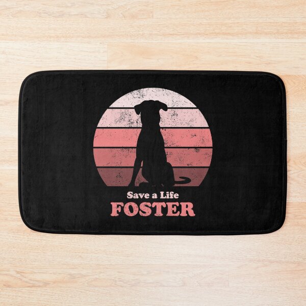 Item preview, Foster Dog Retro Sunset Pink designed and sold by MSwiftDesigns.