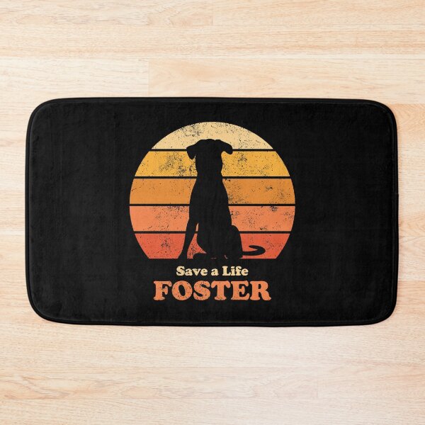 Item preview, Foster Dog Retro Sunset Orange designed and sold by MSwiftDesigns.