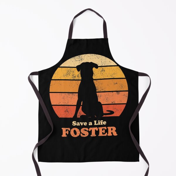 Item preview, Foster Dog Retro Sunset Orange designed and sold by MSwiftDesigns.