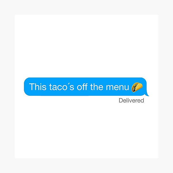Item preview, This Tacos Off The Menu designed and sold by suver.