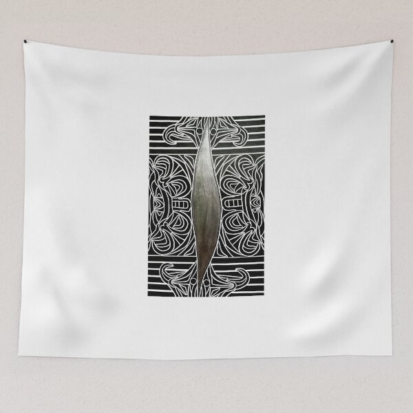 Item preview, Black and White Artwork 8 (with Silver) designed and sold by Bladup.
