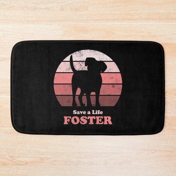 Item preview, Foster Dog Retro Sunset Pink designed and sold by MSwiftDesigns.