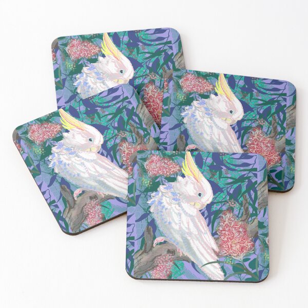 Item preview, Cockatoo in the eucalyptus tree designed and sold by orangerinka.