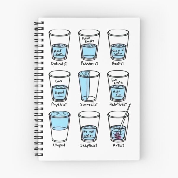Item preview, Glass half full / Glass half empty alternate variations graphic designed and sold by BonBoMochiBall.