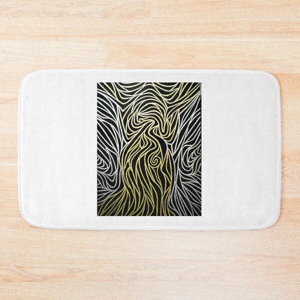 Item preview, Black, Silver and Gold Flame Artwork 1 designed and sold by Bladup.