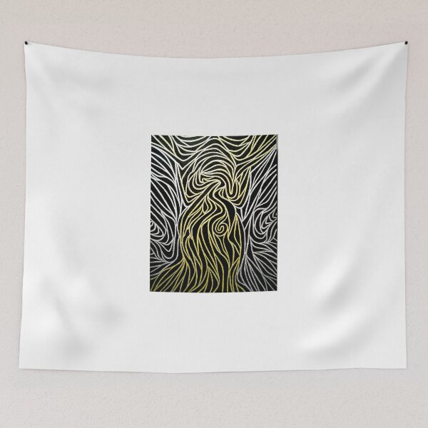 Item preview, Black, Silver and Gold Flame Artwork 1 designed and sold by Bladup.