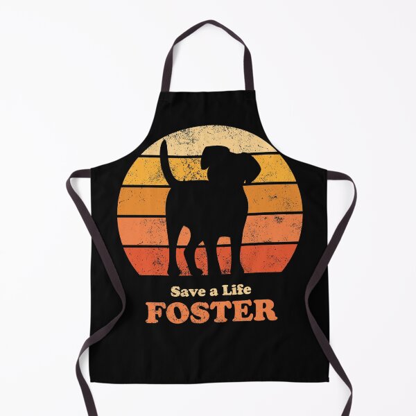 Item preview, Foster Dog Retro Sunset Orange designed and sold by MSwiftDesigns.