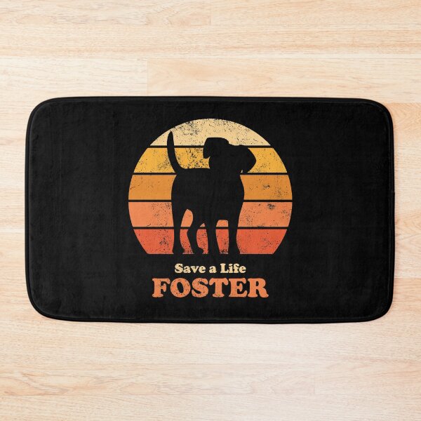 Item preview, Foster Dog Retro Sunset Orange designed and sold by MSwiftDesigns.