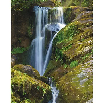 Artwork thumbnail, Waterfall Over Rocks by BtheLight