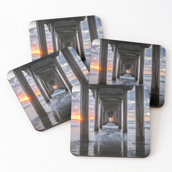 Item preview, Pacific Ocean California Sunset La Jolla Scripps Pier designed and sold by LandscapeArtCP.