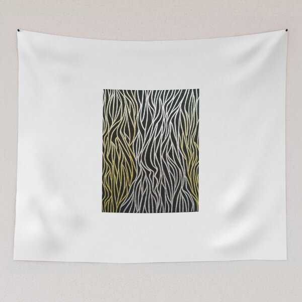 Item preview, Black, Silver and Gold Flame Artwork 2 designed and sold by Bladup.