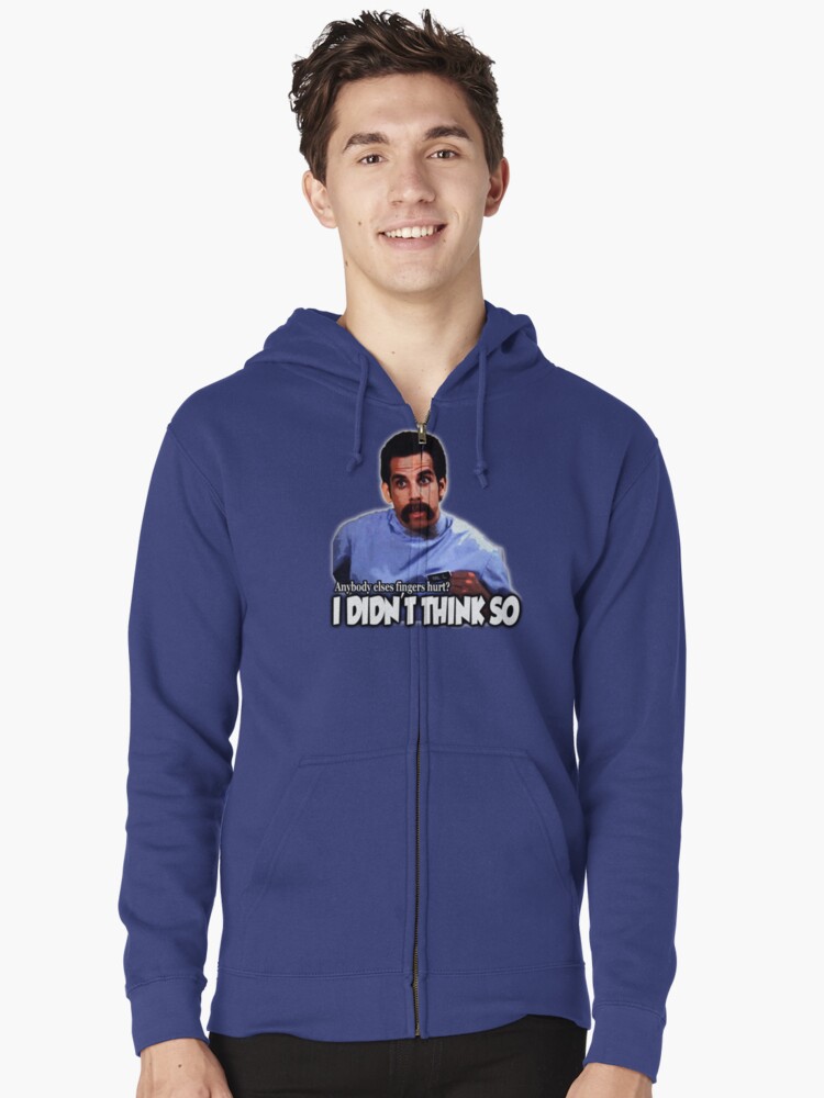 "Happy Gilmore Anyone else's fingers hurt?" Zipped Hoodie by