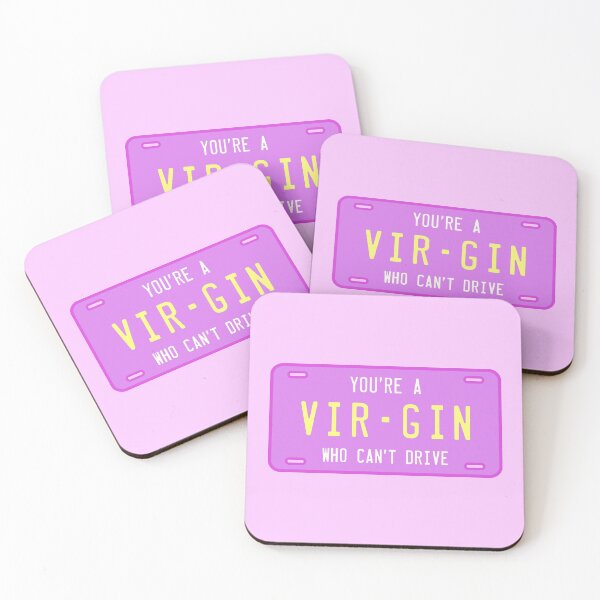 Item preview, Clueless Virgin Who Can't Drive, Purple / Lilac License Plate designed and sold by marina ralston.