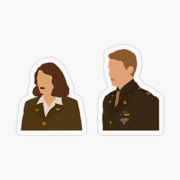 Steve and Peggy Transparent Sticker