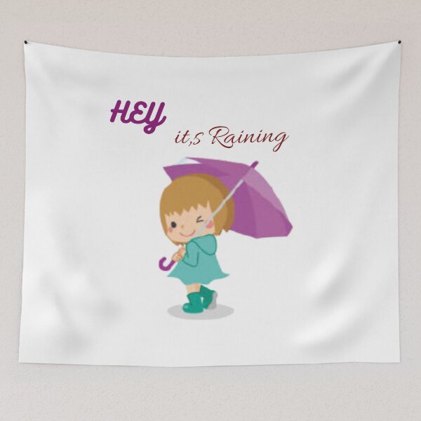 Item preview, Hey its Raining designed and sold by PureCanvas Co.
